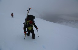 Back country skiing in Patagonia