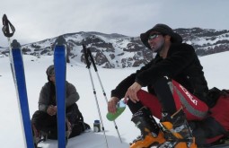 Skiing in the Andes